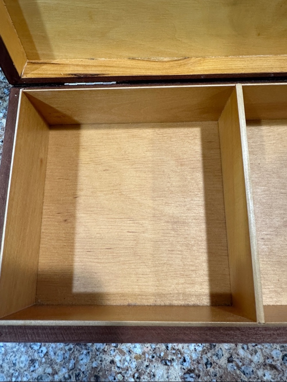 Handcrafted Wood Decorative Box with Colorful Inlay - Picture 3 of 15